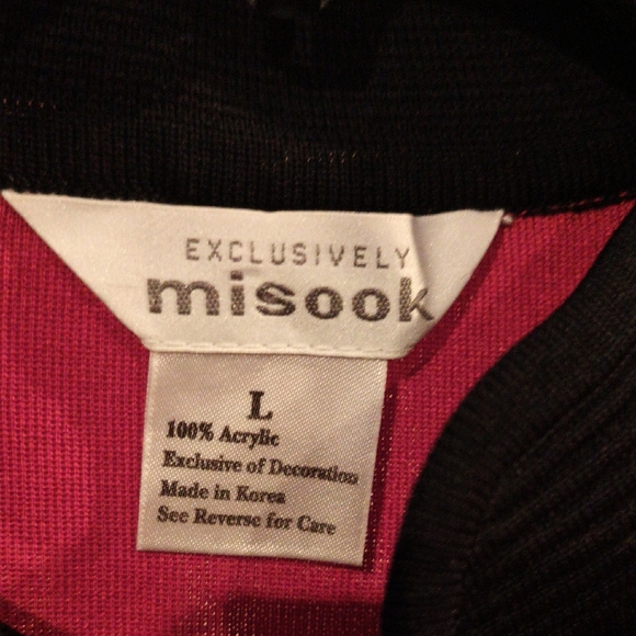 Misook Jackets & Blazers - Misook Elegant Red and Black Knitwear/Jacket Large
